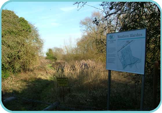 The entrance to the reserve thumb